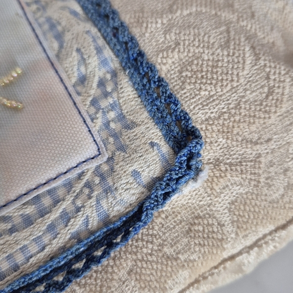 Brighton Sheba Princess Cat Vintage Tapestry Tote Bag w/ Leather Accent - Picture 13 of 15